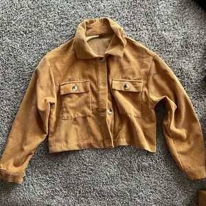 Cropped corduroy jacket